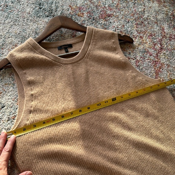 Quince NEW 100% Cashmere teak sleeveless midi dress $109 - Picture 13 of 17